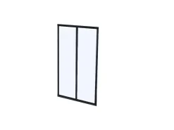 Hoekraam Werkplaats Van Gepoedercoat Aluminium - L180 X B60 X H130 Cm - Zwart - Bayview-Vente-unique Hot