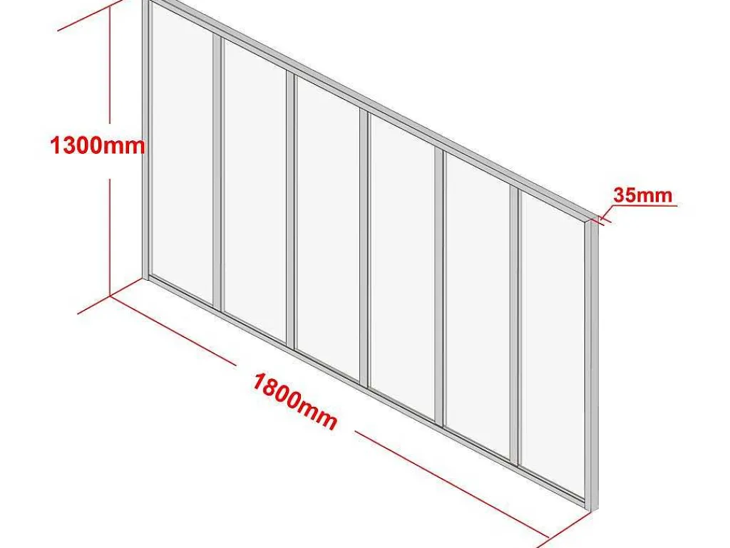Hoekraam Werkplaats Van Gepoedercoat Aluminium - L180 X B60 X H130 Cm - Zwart - Bayview-Vente-unique Hot