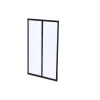 Hoekraam Werkplaats Van Gepoedercoat Aluminium - L120 X B60 X H130 Cm - Zwart - Bayview-Vente-unique Hot