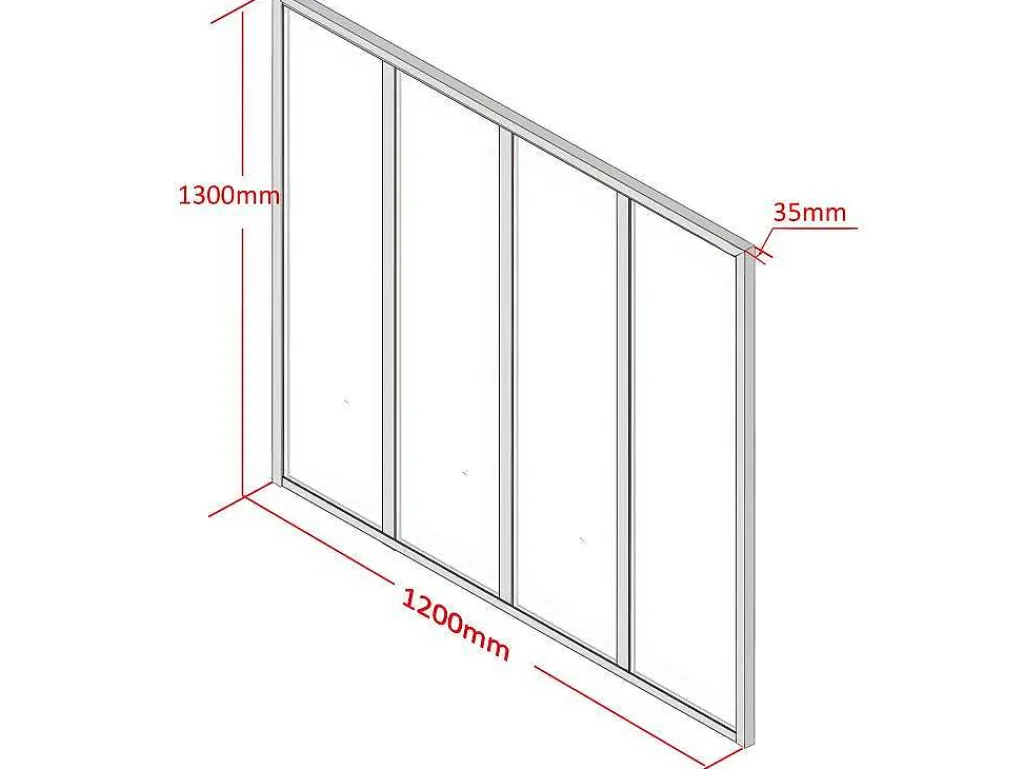 Hoekraam Werkplaats Van Gepoedercoat Aluminium - L120 X B60 X H130 Cm - Zwart - Bayview-Vente-unique Hot