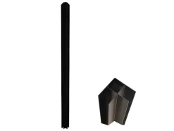 Hoekraam Werkplaats Van Gepoedercoat Aluminium - L120 X B60 X H130 Cm - Zwart - Bayview-Vente-unique Hot