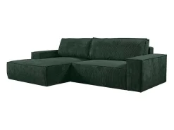 Hoekslaapbank Amelia Van Pascal Morabito - Ribfluweel - Spargroen - Hoek Links-Vente-unique Best