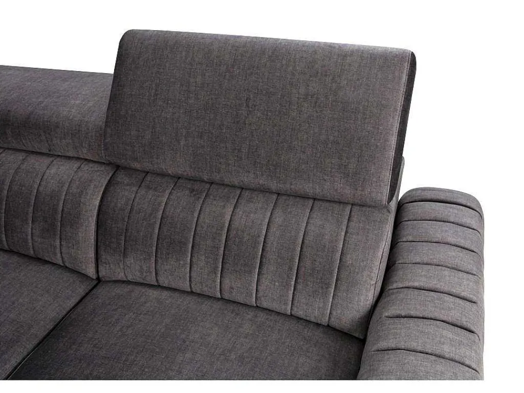 Hoekslaapbank Larica - Stof - Antraciet - Hoek Links-Vente-unique Discount