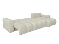 Hoekslaapbank Met Omkeerbare Hoek Van Beige Bouclestof Issoro-Vente-unique Hot