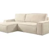 Hoekslaapbank Van Teddy Stof - Beige - Hoek Links - Amelia Van Pascal Morabito-Vente-unique New