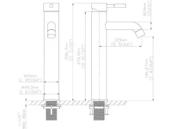 Hoge Mechanische Mengkraan Met Afgerond Uiteinde - Goud Met Satijnglans - Arlanza-Shower & Design Best