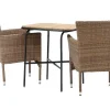 Holmbeck Tuinmeubelset Tafel, 2 Stoelen Naturel.-Vente-unique Clearance