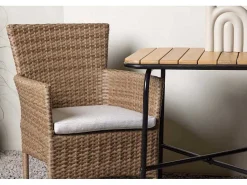 Holmbeck Tuinmeubelset Tafel, 2 Stoelen Naturel.-Vente-unique Clearance