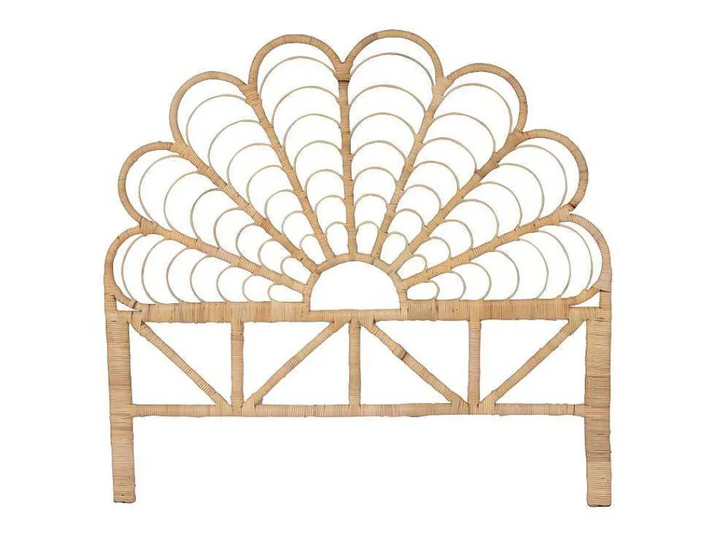 Hoofdbord 140 Cm - Rotan - Naturel - Flosia-Vente-unique Best