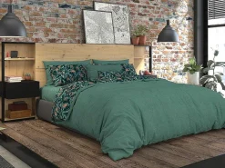 Hoofdeinde Met Nachtkastjes Mista - 160 Cm - Eiken En Zwart-Vente-unique Clearance