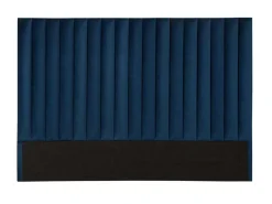 Hoofdeinde Sarah Met Verticale Naden - 160 Cm - Fluweel - Donkerblauw-Vente-unique Outlet