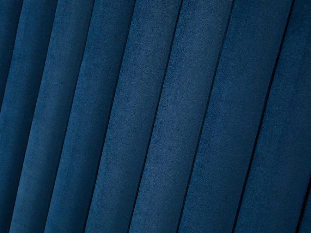 Hoofdeinde Sarah Met Verticale Naden - 160 Cm - Fluweel - Donkerblauw-Vente-unique Outlet