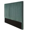 Hoofdeinde Sarah Met Verticale Naden - 160 Cm - Fluweel - Amandelgroen-Vente-unique