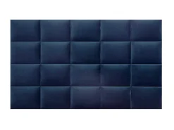 Hoofdeinde Wandpanelen Bartel - 200 Cm - Fluweel - Blauw - Van-PASCAL MORABITO Discount