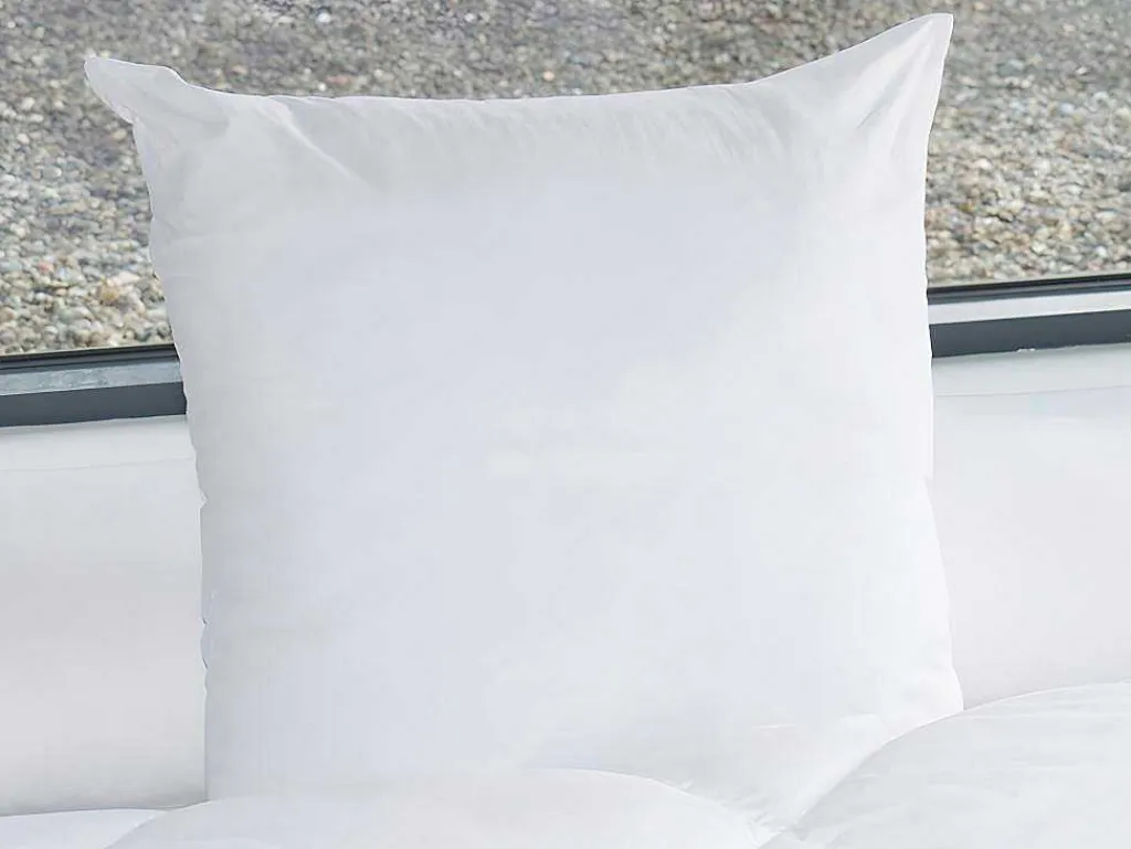 Hoofdkussen Van Biologisch Katoen 60 X 60 Cm Van - 550 G/M - Bruine Bies - Nature Confort-NATUREA New