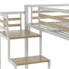 Hoogslaper 140 X 200 Cm - Metaal En Mdf - Wit - Jogui-Vente-unique Hot