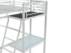 Hoogslaper Casual Ii - 140 X 190 Cm - Met Bureau - Wit-Vente-unique Clearance