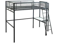 Hoogslaper Casual Ii - Bed 140 X 190 Cm - Bureau - Antraciet-Vente-unique Best