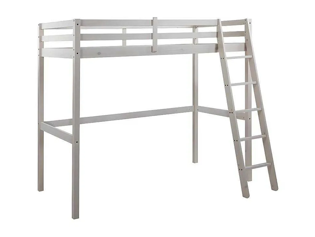 Hoogslaper Gedeon - 90 X 190 Cm - Massief Grenen - Gebleekt-Vente-unique Sale