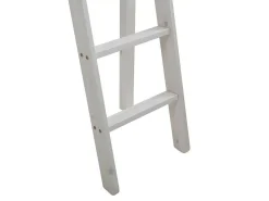 Hoogslaper Gedeon - 90 X 190 Cm - Met Bureau - Massief Grenen - Gebleekt-Vente-unique
