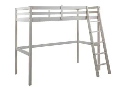 Hoogslaper Gedeon Ii - 90 X 190 Cm - Massief Grenen - Gebleekt + Matras-Vente-unique Clearance