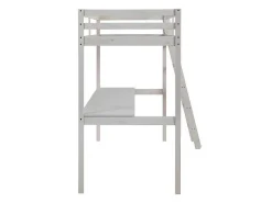 Hoogslaper Gedeon Ii - 90 X 190 Cm - Met Bureau - Massief Grenen - Gebleekt + Matras-Vente-unique New