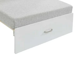 Hoogslaper Goliath Ii Met Bureau, Bedbank En Opbergruimte - 90 X 200 Cm - Massief Grenen - Gebleekt-Vente-unique Best