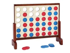 Houten Reuze-Bordspel - 4 Op Een Rij - L79 X H72 Cm - Toupsi-Vente-unique Clearance
