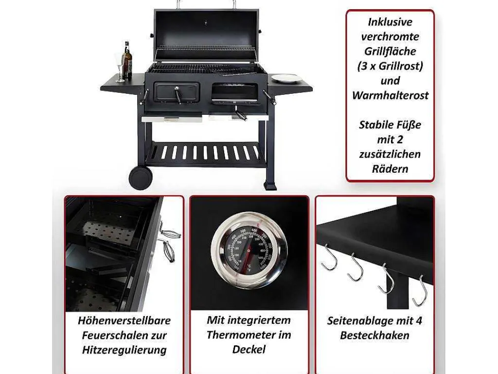 Houtskoolbarbecue Mcw-K94-Vente-unique Clearance