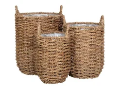 Hue Planten Schuilplaatsen Set Van 3 Stuks. Buitenshuis Naturel.-Vente-unique Sale