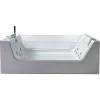 Hydromassagebad Met 2 Panoramische Glazen 170 X 120 Cm 8 Jets Gemma-ELITESHOPPING Hot