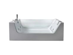 Hydromassagebad Met 2 Panoramische Glazen 170 X 120 Cm 8 Jets Gemma-ELITESHOPPING Hot