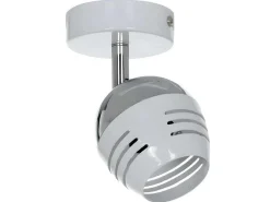 Hypnos Plafondlamp, Chroom, Wit, 14,5X8X12 Cm,-EPIKASA New