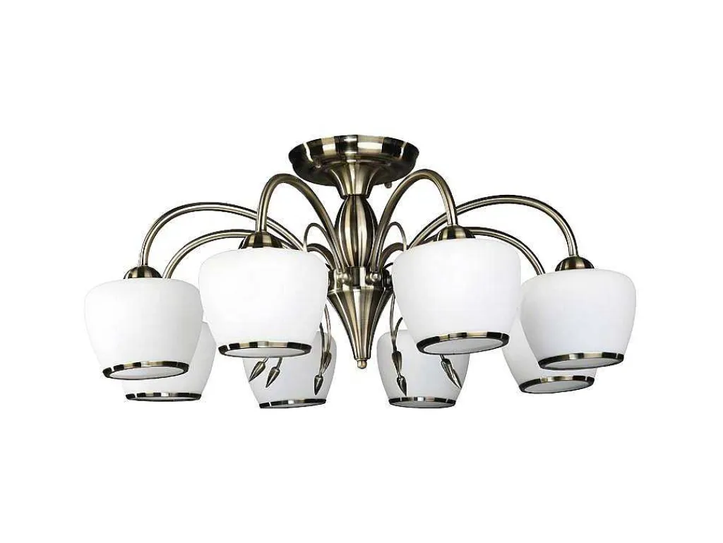 Imola Hanglamp, Messing, Wit, 75X75X30 Cm,-EPIKASA Outlet