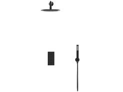 Inbouw Douche Met Thermostatische Mengkraan - Mat Zwart - Timavo-Shower & Design Online