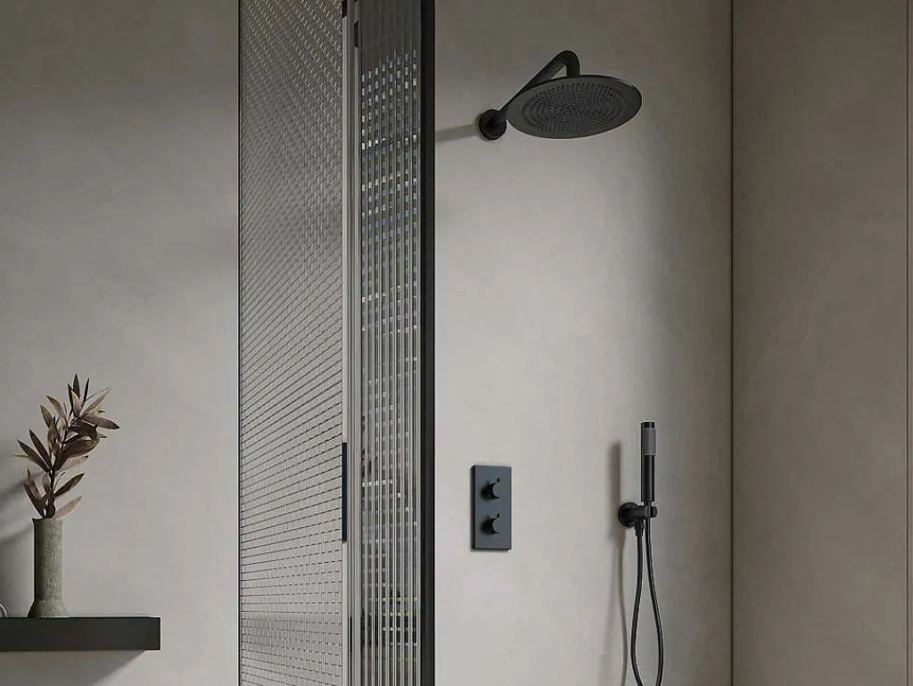 Inbouw Douche Met Thermostatische Mengkraan - Mat Zwart - Timavo-Shower & Design Online