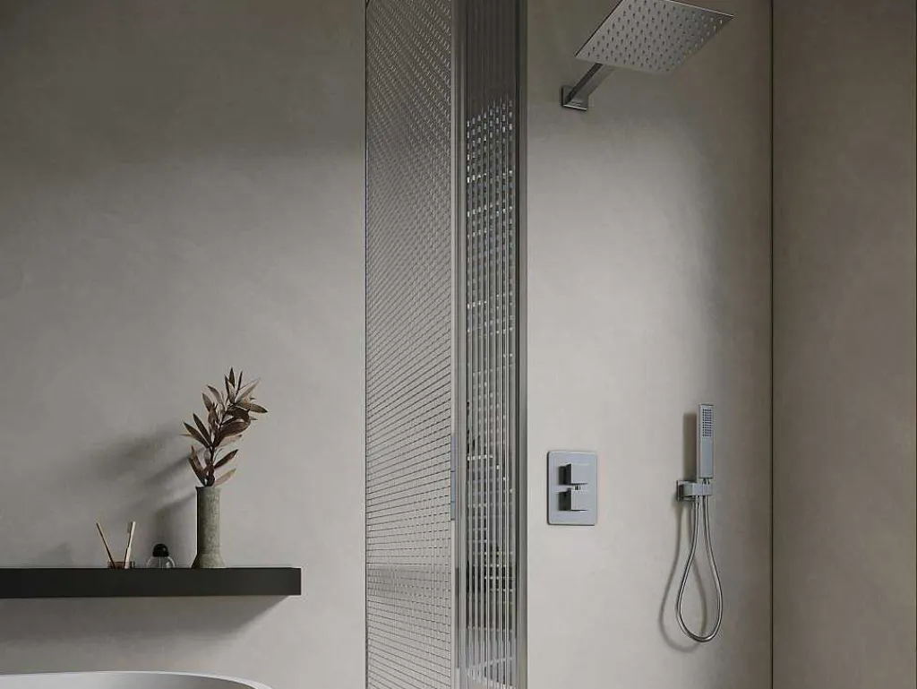 Inbouw Douche Met Thermostatische Mengkraan - Geborsteld Nikkelkleur - Terek-Shower & Design Clearance