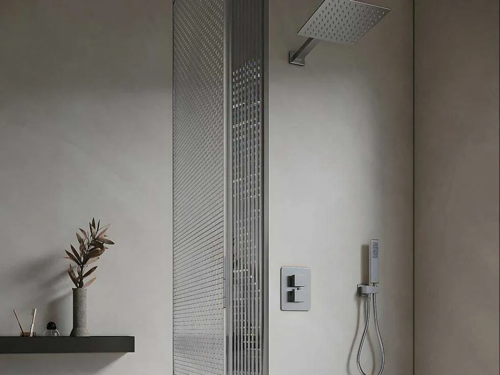 Inbouw Douche Met Thermostatische Mengkraan - Geborsteld Nikkelkleur - Terek-Shower & Design Clearance