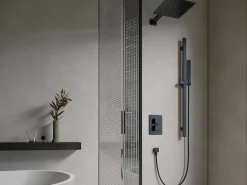 Inbouwdoucheset Met Thermostatische Mengkraan En Verstelbare Wandhouder - Mat Zwart - Terek-Shower & Design New