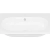 Inbouwwastafel Van Hars Met Steeneffect - Wit - L60 X B46 Cm - Okiwa-Shower & Design New