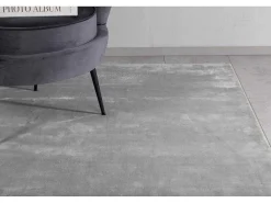 Indra Vloerkleed 300X200 Cm Viscose Grijs.-Vente-unique New