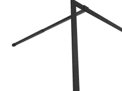 Inloopdouchescherm - 120 X 200 Cm - Mat Zwart - Gehard Glas - Amberi-Shower & Design Sale