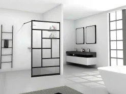 Italiaans Douchescherm In Industriele Stijl - 140 X 200 Cm - Sefana-Shower & Design Sale