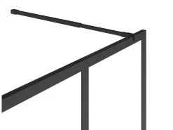 Italiaanse Douchewand Mat Zwart Met Werkplaatsstijl - 140 X 200 Cm - Urbanik-Shower & Design Best