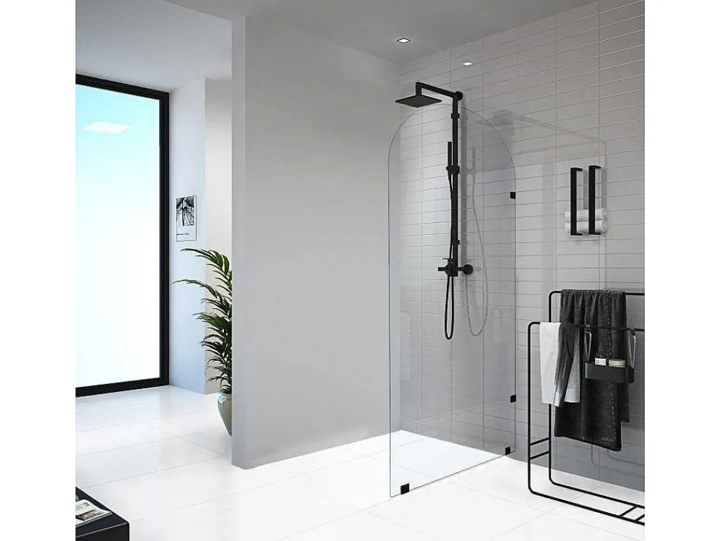 Italiaanse Douchewand Ronde Hoeken - 90 X 215 Cm - Airlie-Shower & Design Discount