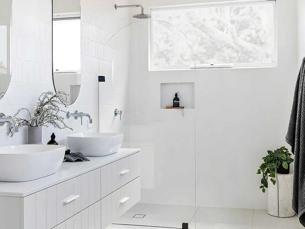 Italiaanse Douchewand Ronde Hoeken - 90 X 215 Cm - Airlie-Shower & Design Discount