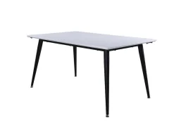 Jimmy Eetkamertafel 90X150/240Cm Met Extra Plaat Hpl Wit.-Vente-unique Discount