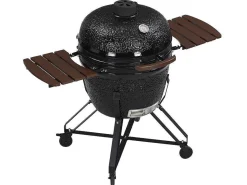 Kamado-Houtskoolbarbecue Van Keramiek En Bamboe 67 X 85 X 120 Cm - Ayumi-Vente-unique Hot