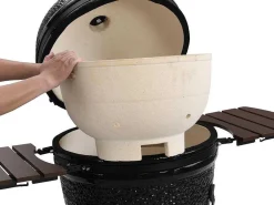 Kamado-Houtskoolbarbecue Van Keramiek En Bamboe 67 X 85 X 120 Cm - Ayumi-Vente-unique Hot