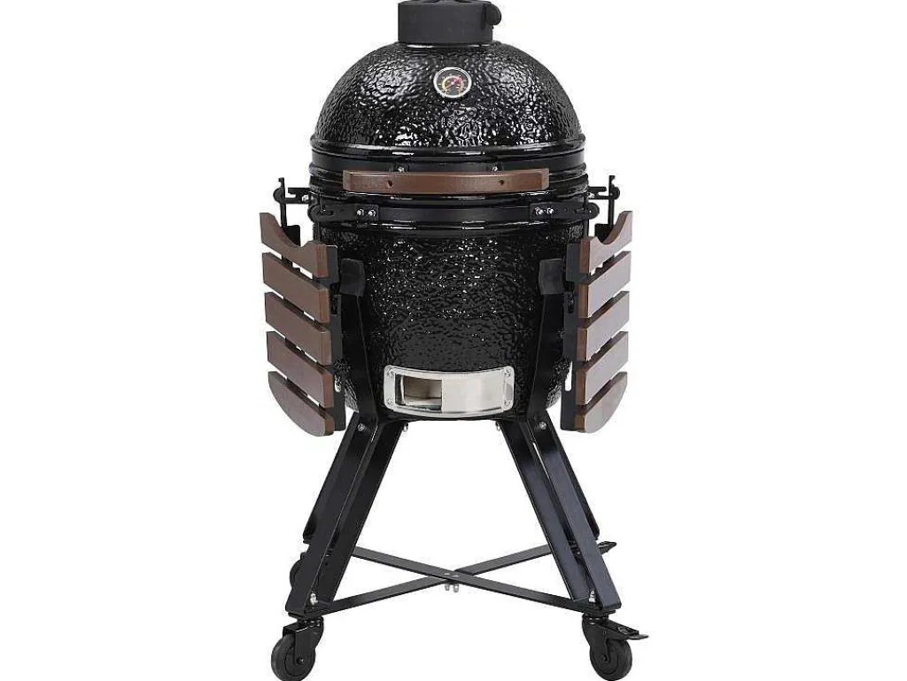 Kamado-Houtskoolbarbecue Van Keramiek En Bamboe 45 X 63 X 105 Cm - Izaki-Vente-unique Hot
